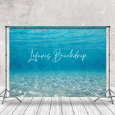 Lofaris Silent Blue Undersea Wave Sunshine Summer Backdrop